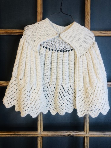 Hand made women white knit - hand, women's