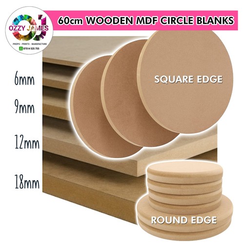 60cm mdf wooden - mdf, circle