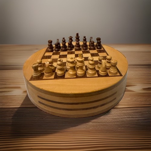 Vintage wooden chess - wooden, set