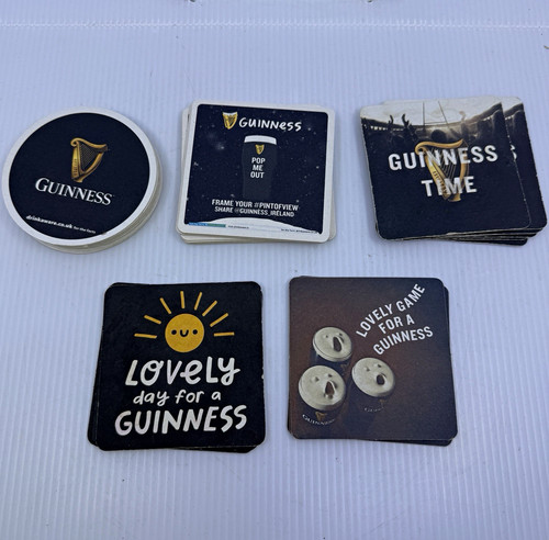 Guinness beer mats coasters - guinness,