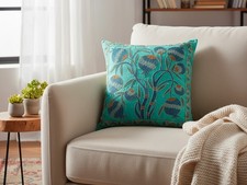 Uzbek Suzani Floral Pillow