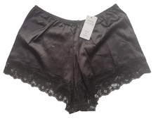 Black Silky Satin Feel Lace