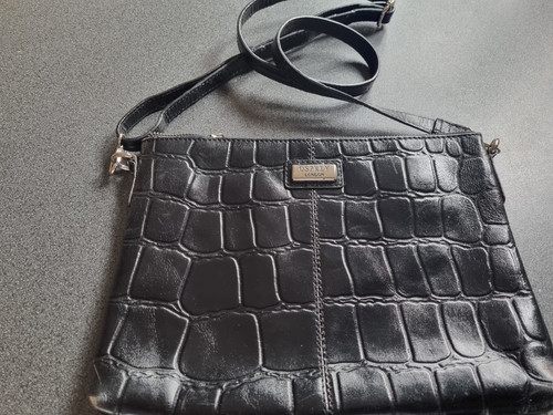 Osprey black leather bag - osprey, bag.