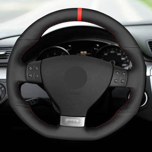 Hand sewing car steering wheel - hand,