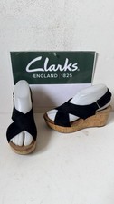 Clarks Wedges Black Leather