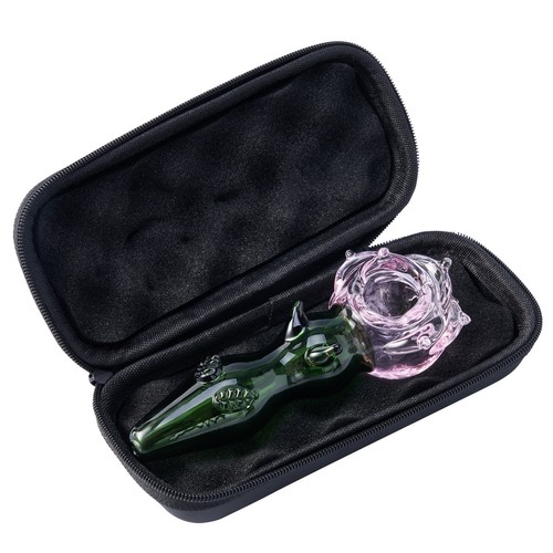 Rora flower glass pipe pink - pipe,