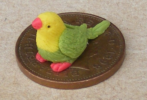 Dolls house small parrot - small,