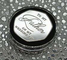 FATHER OF THE BRIDE Silver Commemorative in Capsule. Wedding Gift/Present/Favour