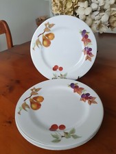3   ROYAL WORCESTER 'EVESHAM GOLD'  SALAD/DESSERT PLATES