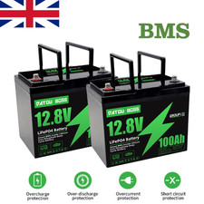 2X 12V 100Ah Leisure Battery