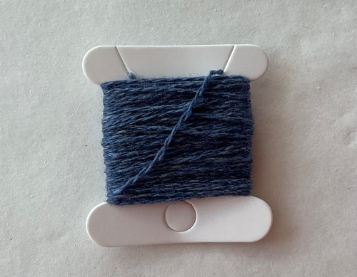 Denim blue cashmere darning - denim,