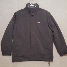 SLAM Sailing Jacket Mens Large Charcoal Fleece Lined Insulated Marine Yachting