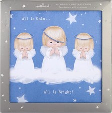 Pack of 16 Christmas Cards – Cute Retro Angel Multipack (2 Designs)