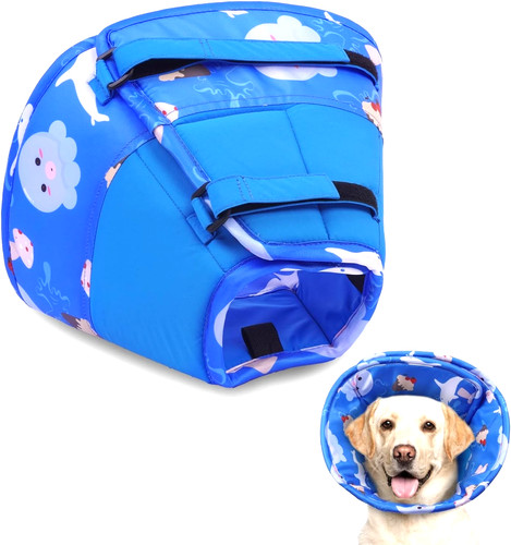Flexible dog cone collar for - collar,