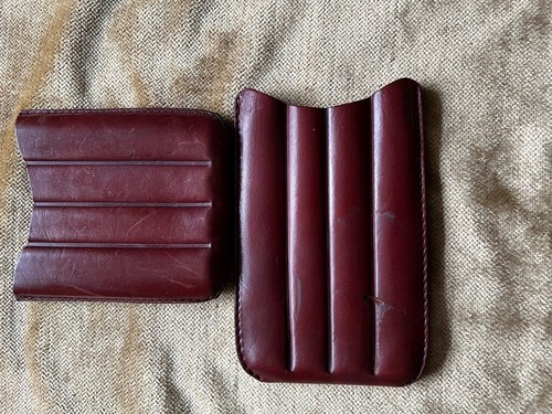 Vintage leather cigar - vintage, case