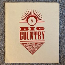 RARE BIG COUNTRY - SIGNED CHRISTMAS CARD (STUART ADAMSON ET AL)