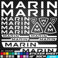 17x MARIN Vinyl Decal Stickers