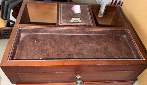 Wood desk valet organizer - wood,