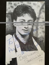 SEAN WILSON TV ACTOR (CORONATION STREET) VINTAGE **HAND SIGNED** CAST CARD