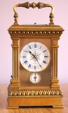 French Petite Sonnerie striking and repeating carriage clock leroy