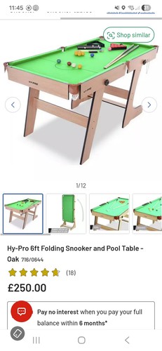 Folding pool table - table, hy-pro