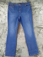 Denim by TU Jeans Womens SLIM Blue Stretchy Size 20R Regular