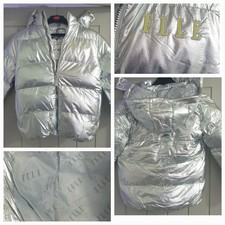 Elle silver Puffer Jacket coat