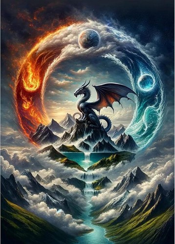 Dragon diamond painting - dragon, kit