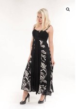Monsoon UK 10 Maxi Dress Black