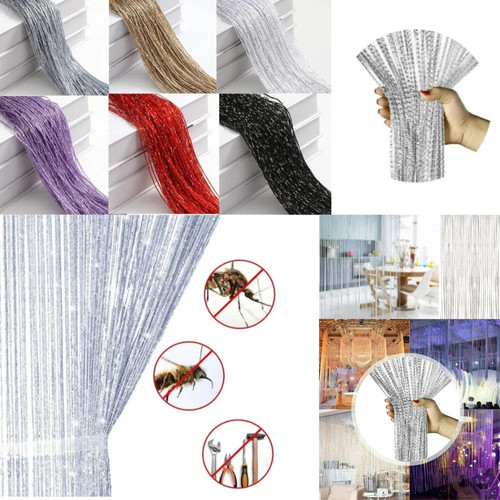 String curtain panels - string, fly