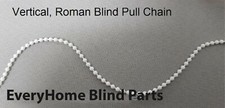 Vertical Blind Beaded Pull  Control Chain operating cord 2.5mm x 2mm - White