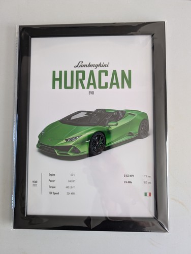 Super car inspired - , framed