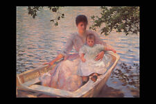 357062 Madre E Hijo En Un Bote Tardell A4 Photo Print