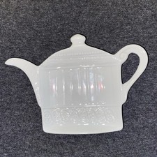 Vintage Tea Bag Holder, White