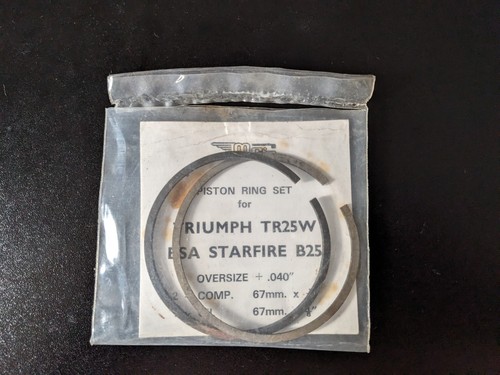 Piston rings for bsa starfire - rings,