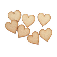 Heart MDF Craft Shapes Christmas Decorations DIY Wooden Ornaments Blanks