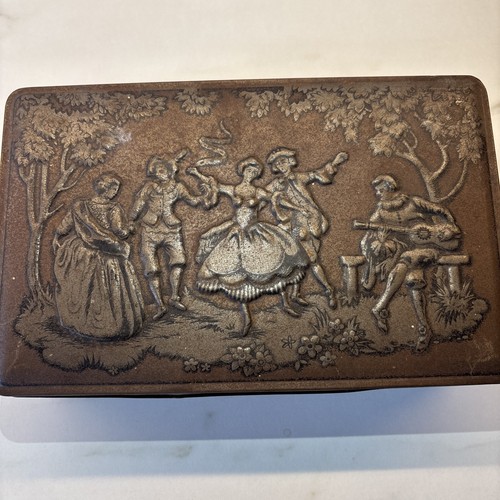 Tin box dancing scene vintage - dancing,
