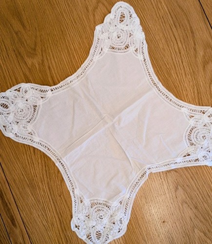 Vintage battenberg lace - vintage,