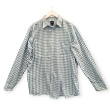 James Pringle Long Sleeve Check Shirt Mens Large Casual Cotton Button Plaid L