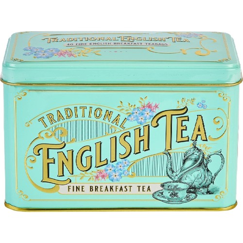 Vintage victorian tea tin - victorian,