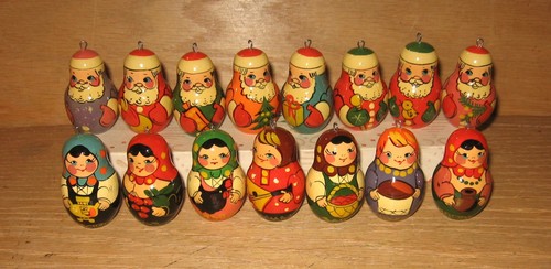 Vintage russian piece santa - russian, 15