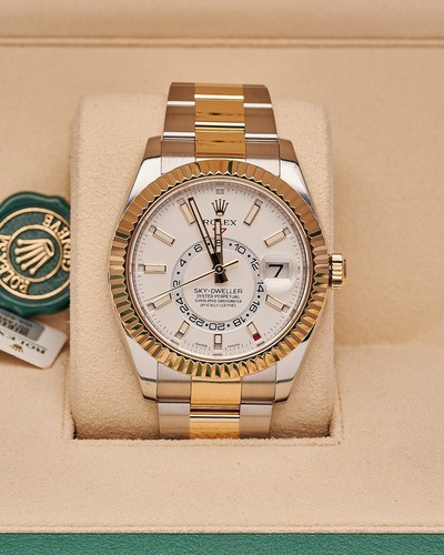 Rolex sky dweller 326933 - rolex, white