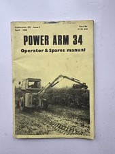 McCONNEL POWER ARM 34 HEDGECUTTER PARTS & OPERATORS MANUAL
