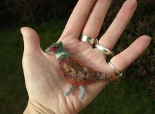 Pheasant Brooch Needle Felted Gift Bird Wildlife Felt Jewellery Wool Woodland