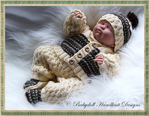 Reborn doll baby knitting - doll,