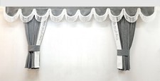 GREY Dutch Style  Curtains +