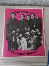 1973 THE FOUR TOPS Concert European Tour Programme & The Detriot Spinners