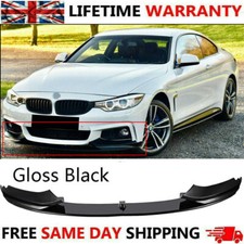 M Performance For BMW 4 Series F32 F33 F36 Front Bumper Splitter Lip Gloss Black