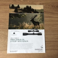 GUNS84 MAGAZINE ADVERT 12X9 SWAROVSKI OPTIK Z6(i) RIFLESCOPE