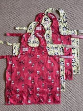 Bundle X 4 Large Bibs Toddler Girls Size Pink And Yellow Prints  Approx 45X60 Cm